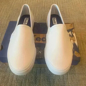 Keds White Slip-On Sneakers